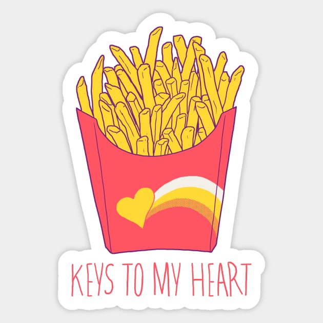 Keys To My Heart Sticker by Hillary White Rabbit